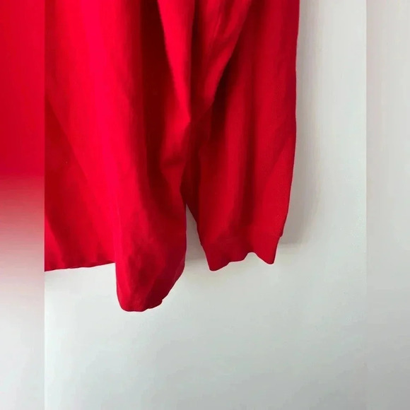 Mens Polo Ralph  Lauren Classic Fit Long Sleeve Red Mesh Polo Shirt - Picture 8 of 11